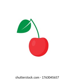 cherry icon. red cherry sign vector