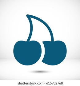 cherry icon stock vector illustration