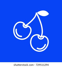 cherry icon vector 