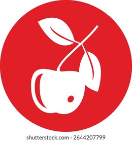  cherry Icon Vector art logo design