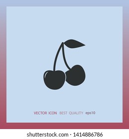 Cherry icon, vector design element