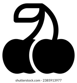 cherry icon vector illustration asset element