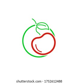 Cherry Icon vector Illustration Design Template