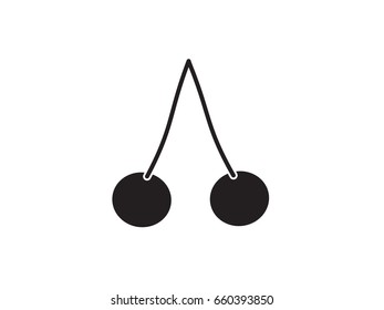 Cherry, icon, vector illustration of Eps10