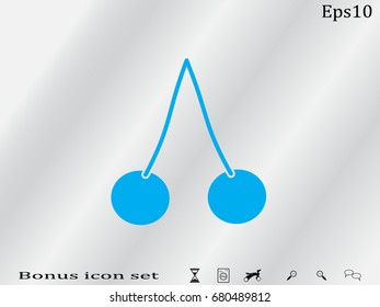 Cherry, icon, vector illustration of Eps10