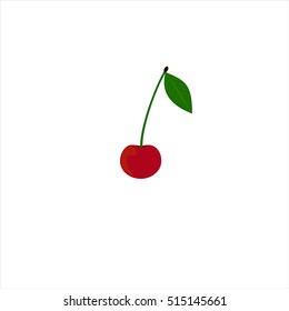 cherry icon, vector cherry icon, isolated cherry sign