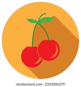 cherry icon vector template illustration logo design