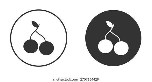 Cherry icon for website design, logo for web and apps.