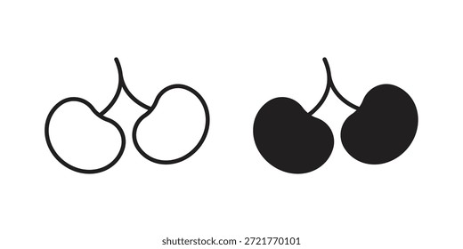 Icono de cereza para su diseño de Sitio web, logotipo, App, interfaz de usuario. EPS10