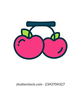 icono de cereza para tu sitio web, móvil, presentación y diseño de logotipo.