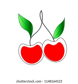 cherry icons vector illustration icon