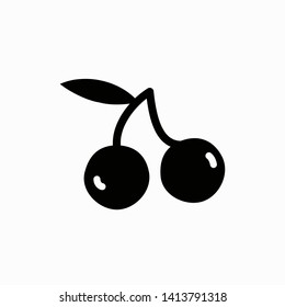 Cherry icon,vector illustration. Flat design style. vector cherry icon illustration isolated on White background, cherry icon Eps10. cherry icons graphic design vector symbols.