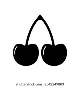Cherry ilustrado em um fundo branco