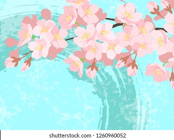 Cherry illustration, background image