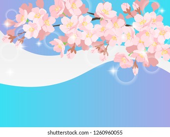 Cherry illustration, background image