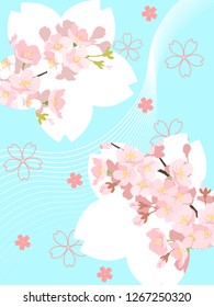 Cherry illustration, background image