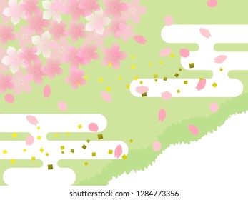 Cherry illustration, background image