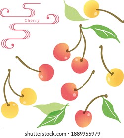 Cherry illustration
Japanese traditional pattern