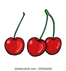 Cherry illustration vector

