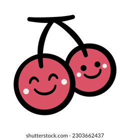 cherry Illustration vector icon illustration asset