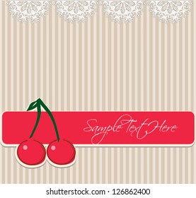 cherry invitation card