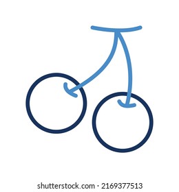 Icono del vector aislado de cerezas que puede modificar o editar fácilmente

