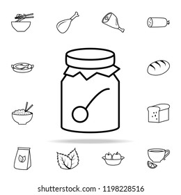 Cherry jam icon. Food icons universal set for web and mobile