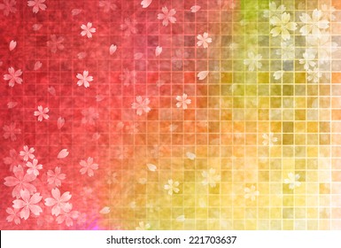Cherry Japanese paper background