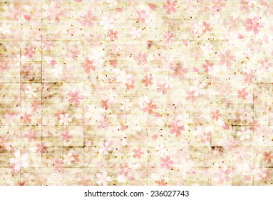 Cherry Japanese paper background