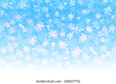 Cherry Japanese paper background