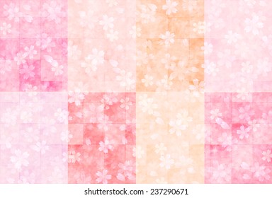 Cherry Japanese paper background