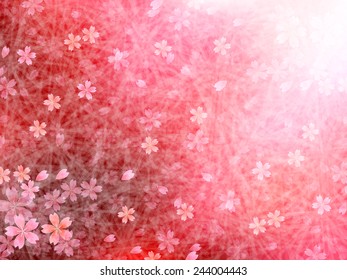 Cherry Japanese paper background