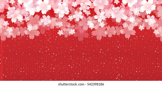 Cherry Japanese paper spring background