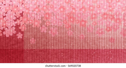 Cherry Japanese paper spring background