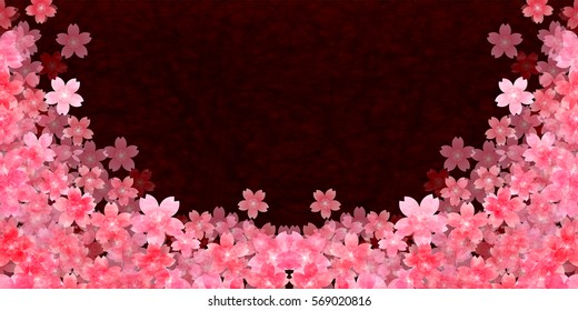 Cherry Japanese paper spring background