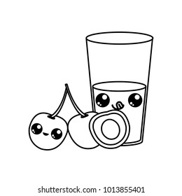 Cherry and juice design