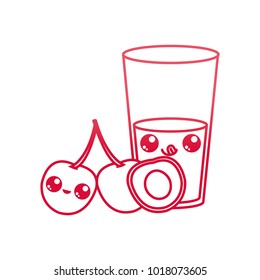 Cherry and juice design