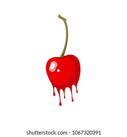 Cherry juice drop