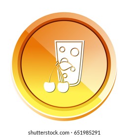 cherry juice glass icon
