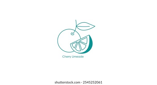 Design de Ilustração de Ícone de Vapor de Limonada de Cereja