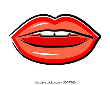 Cherry Lips Vector Stock Vector (Royalty Free) 3644345