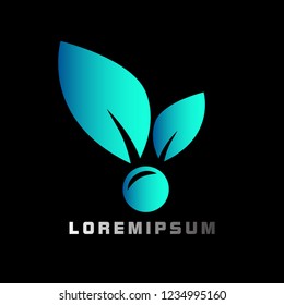 cherry logo with deep philosophy for technology startup company. cherry logo design has mean elegant, infinity and luxury for company sign