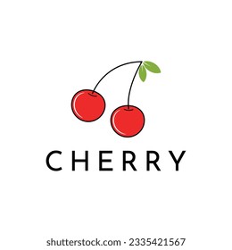 Cherry logo design creative idea
