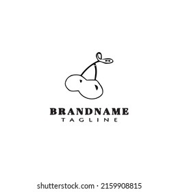cherry logo icon design template modern vector illustration