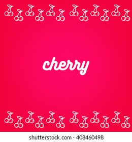 cherry logo pink couple cute, pretty