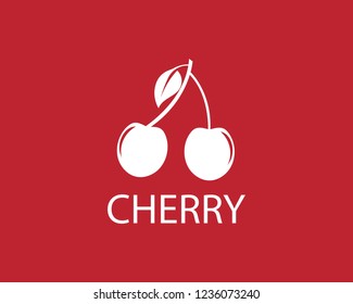 
Cherry logo template design illustration