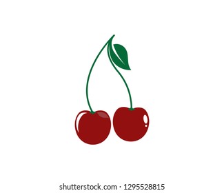 Cherry logo template illustration design