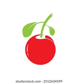 Cherry logo vector icon illustration design