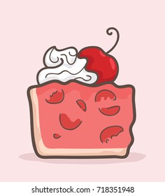 Cherry Maraschino Pie vector