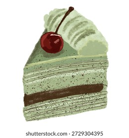 Cherry Mint Chocolate Sculpture Cake Dessert Food